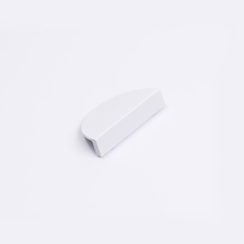 White Half Moon Cabinet Pull - Iris - Manovella