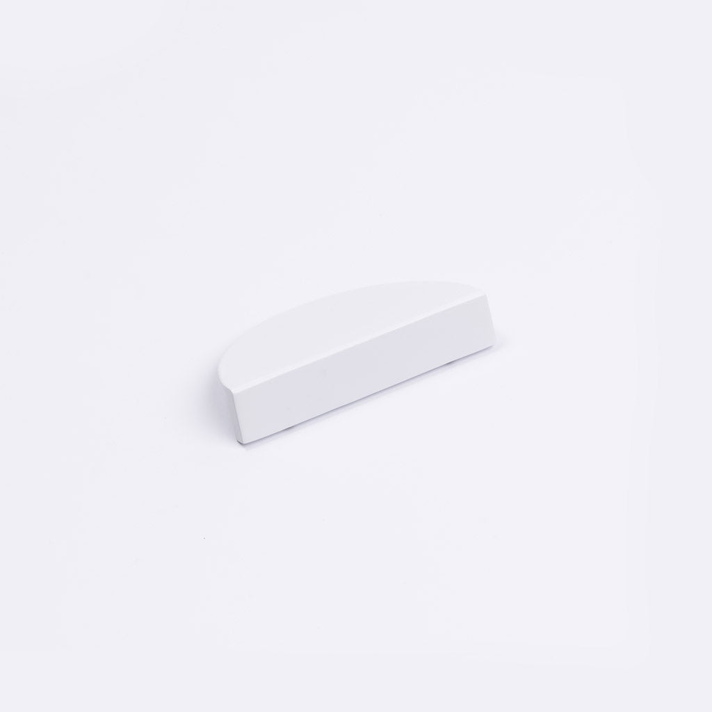 White Half Moon Cabinet Pull - Iris - Manovella