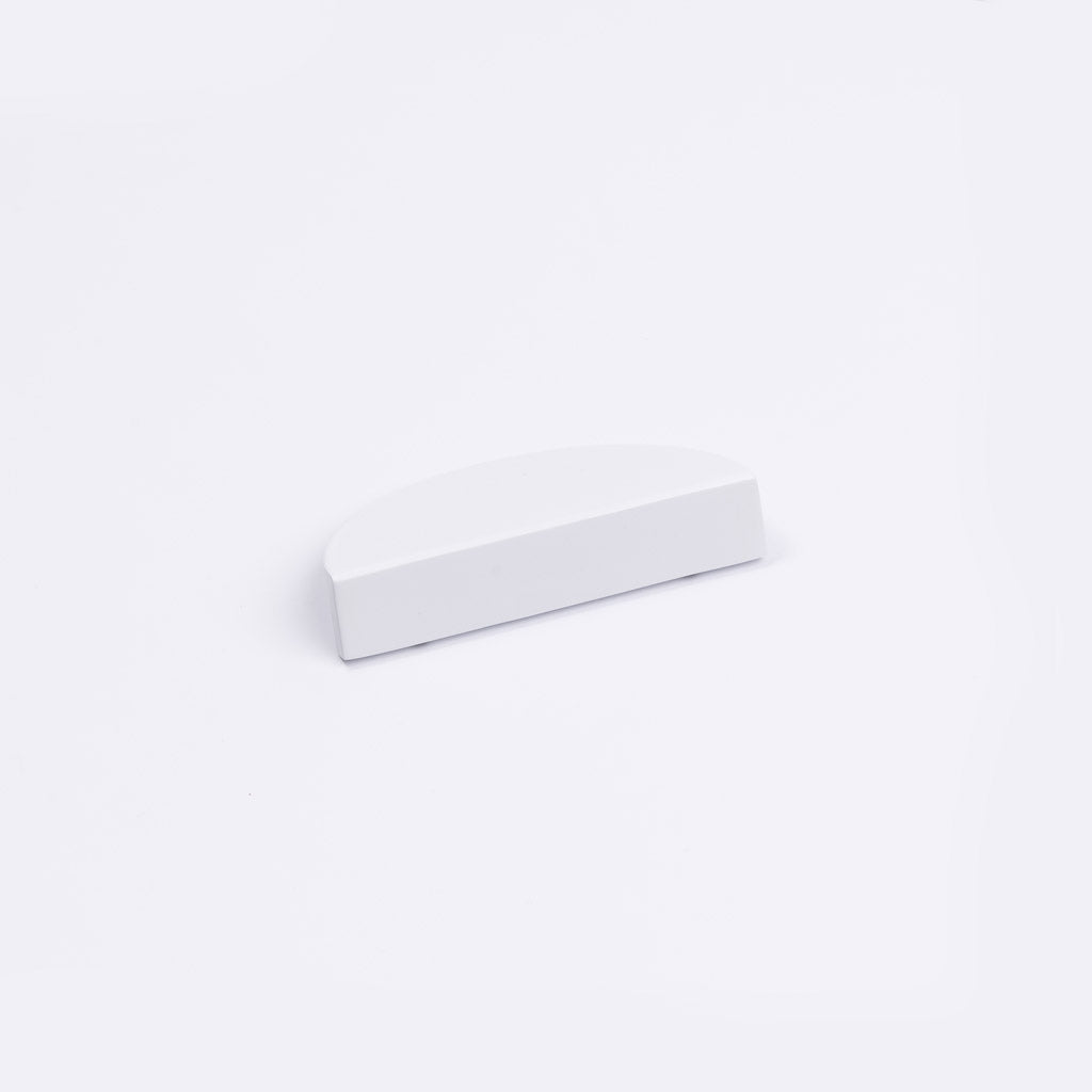 White Half Moon Cabinet Pull - Iris - Manovella