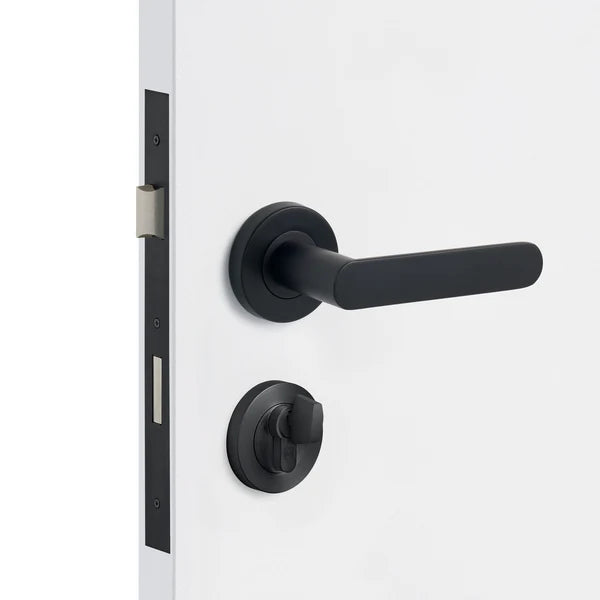 Matt Black Entrance Door Kit Fairhaven - Manovella