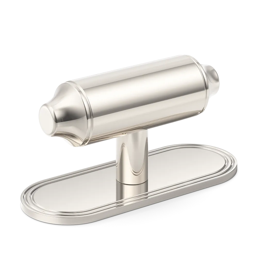 Barwick Plain T-bar Handle with Backplate By Armac Martin