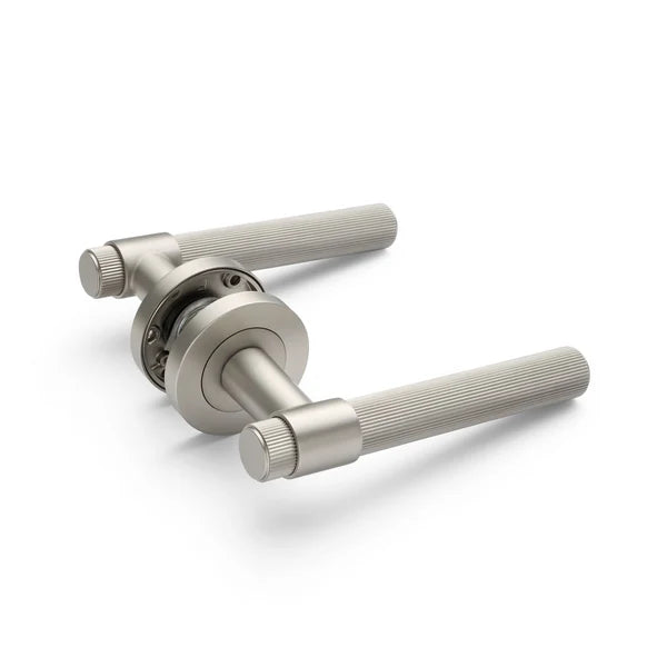 Brushed Nickel Passage Door Handle - Rochester - Manovella