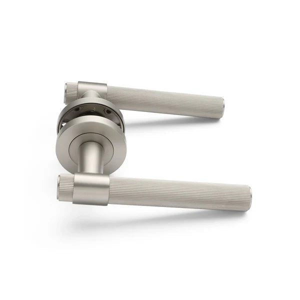 Brushed Nickel Passage Door Handle - Rochester - Manovella