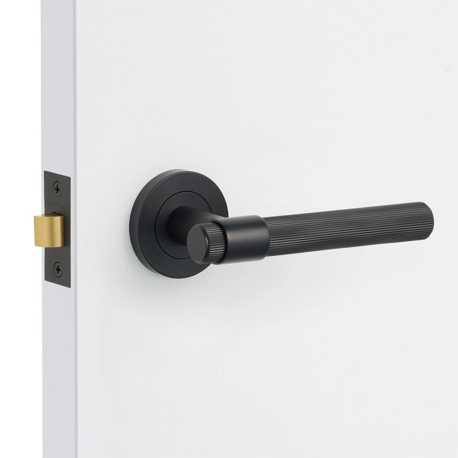 Matt Black Passage Door Handle - Rochester - Manovella