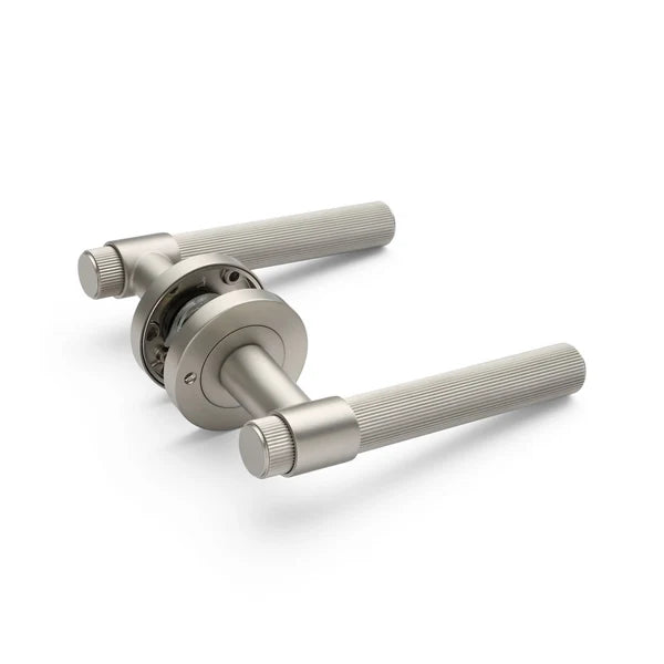 Brushed Nickel Privacy Door Handle - Rochester - Manovella