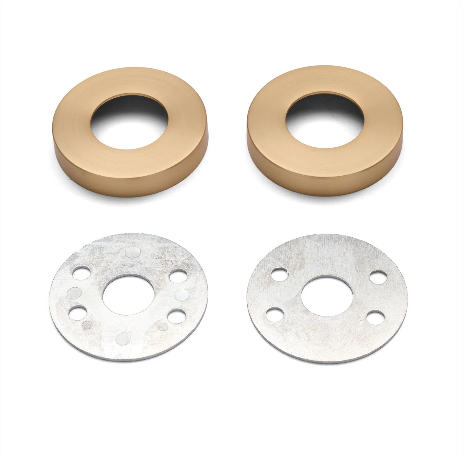 Satin Brass Large Rose Adaptor Kit - 65mm Diameter - Manovella