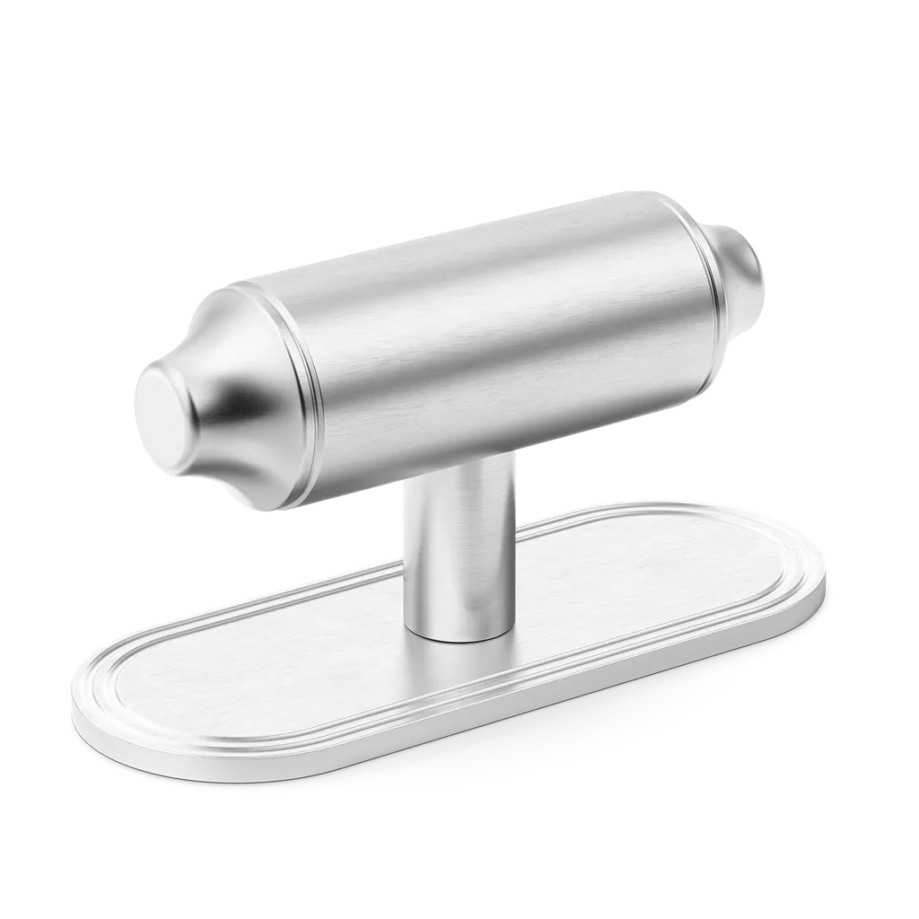 Barwick Plain T-bar Handle with Backplate By Armac Martin