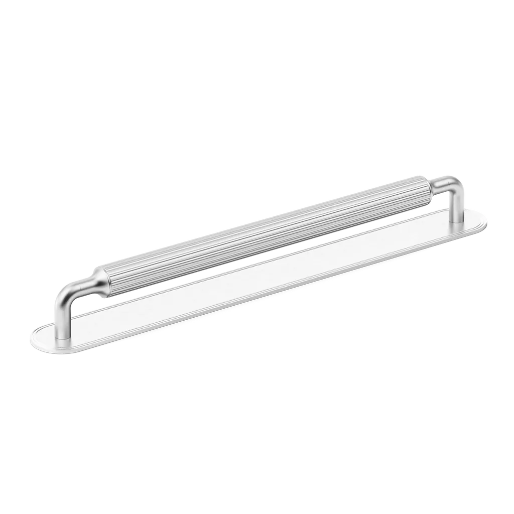 Barwick Ridged Appliance Pull with Backplate By Armac Martin