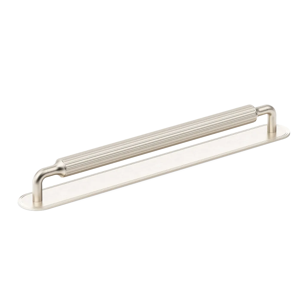 Barwick Ridged Appliance Pull with Backplate By Armac Martin