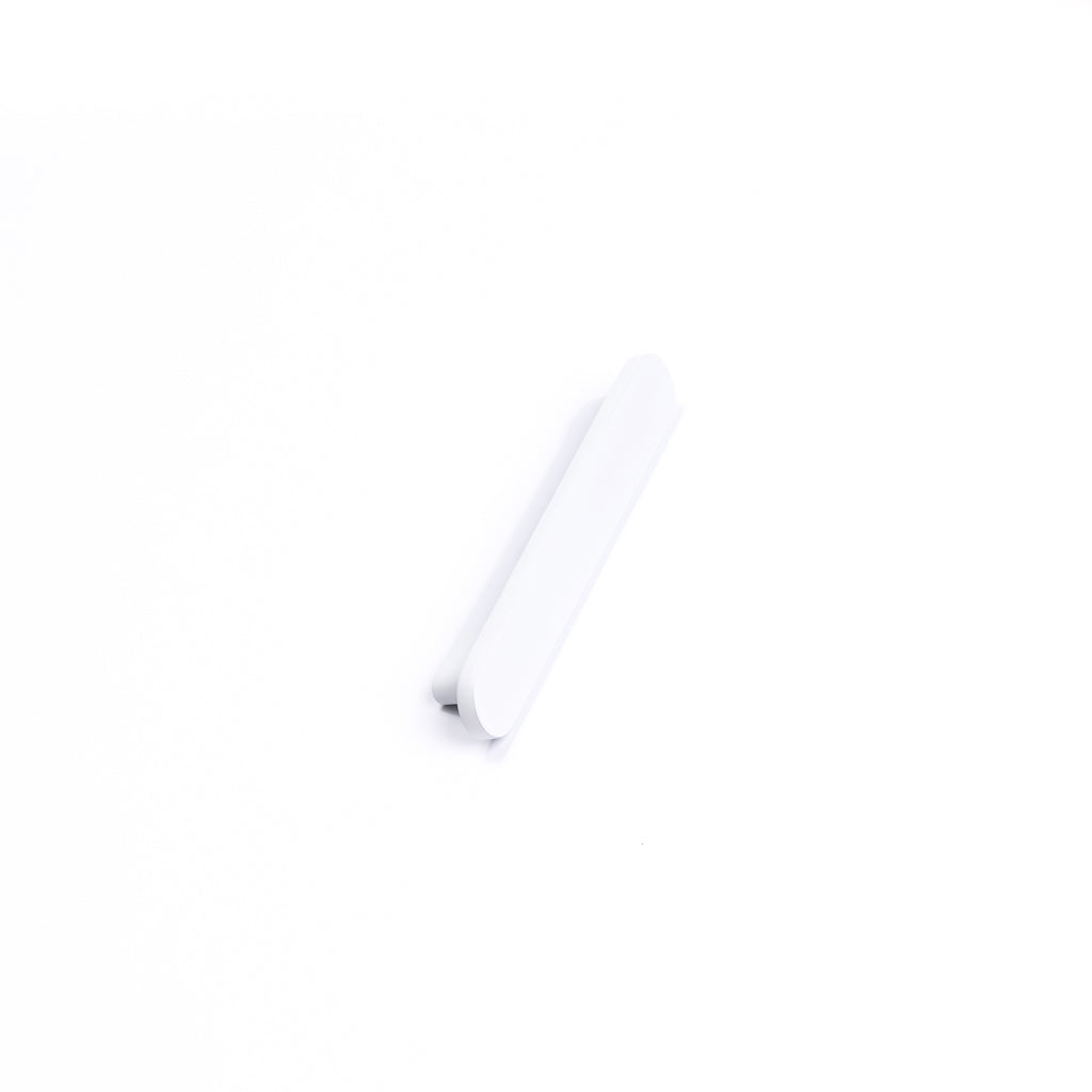 White Oval Profile Cabinet Pull - Imogen - Manovella