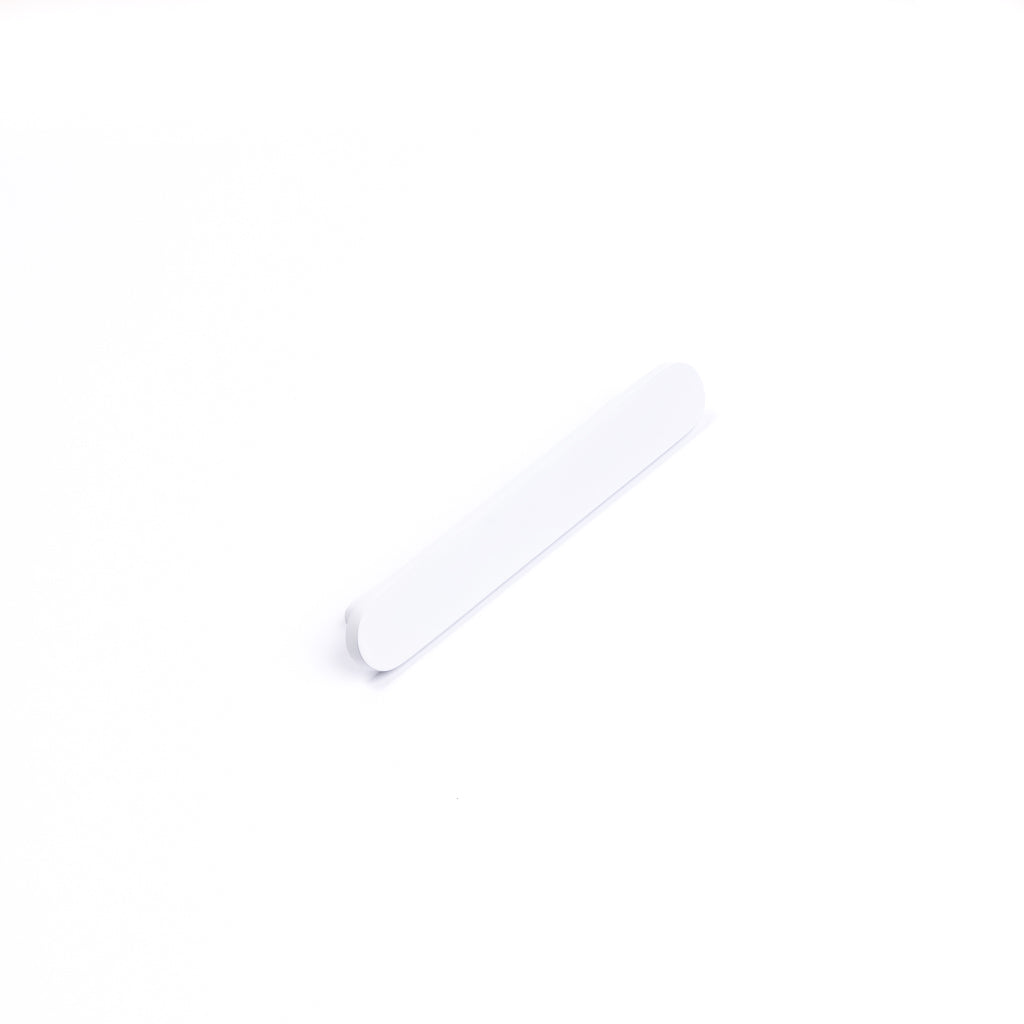 White Oval Profile Cabinet Pull - Imogen - Manovella