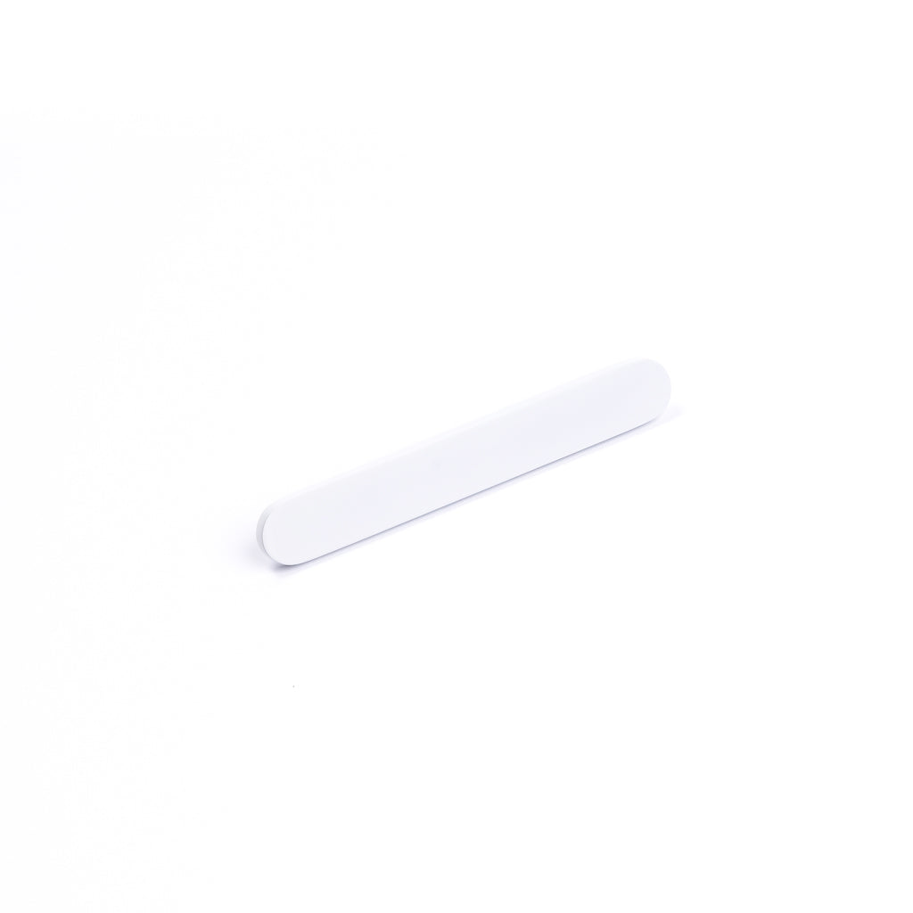 White Oval Profile Cabinet Pull - Imogen - Manovella