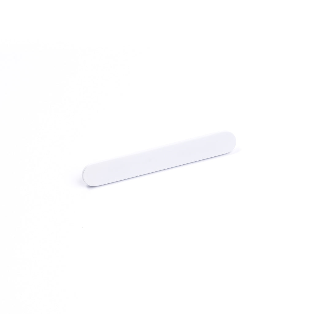 White Oval Profile Cabinet Pull - Imogen - Manovella