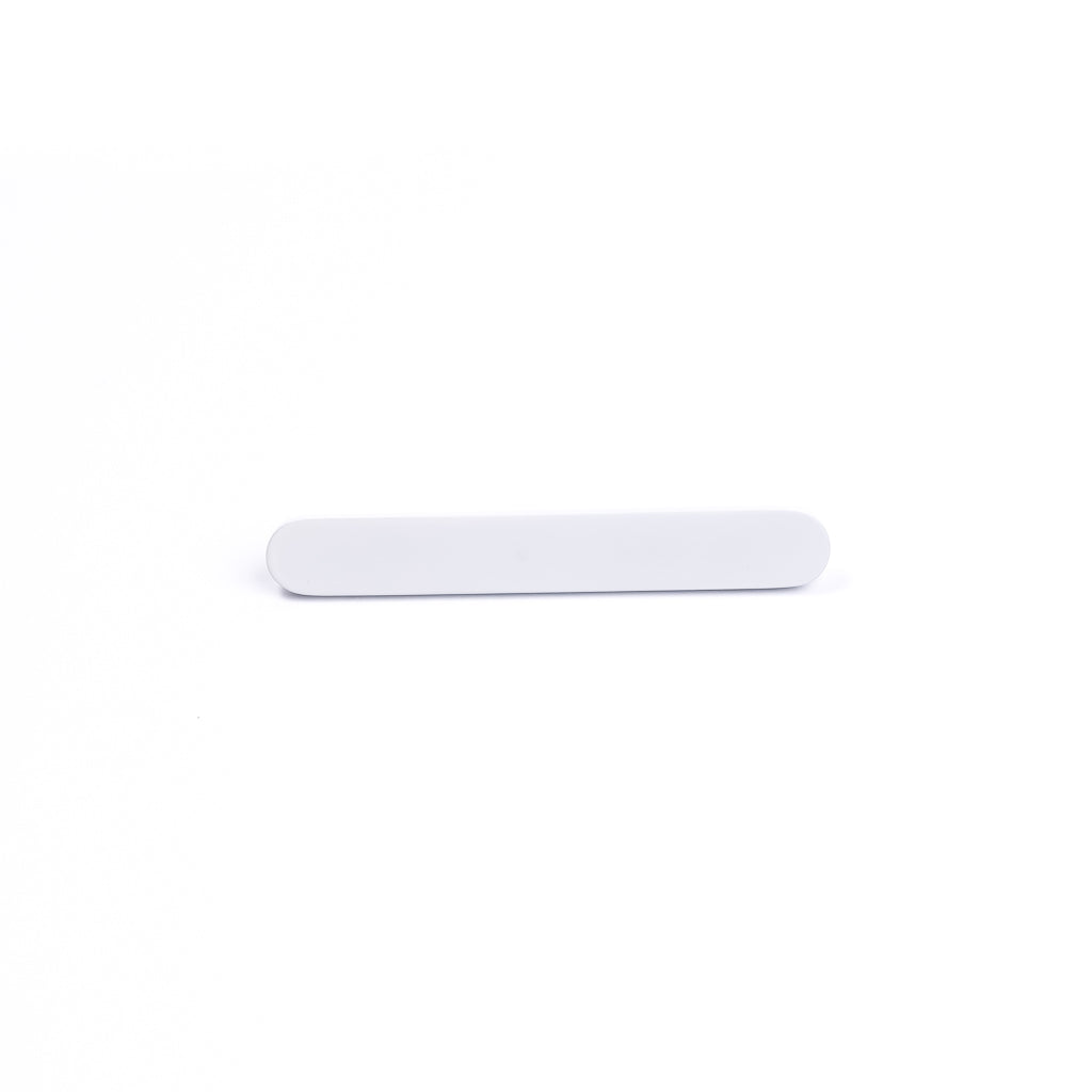 White Oval Profile Cabinet Pull - Imogen - Manovella