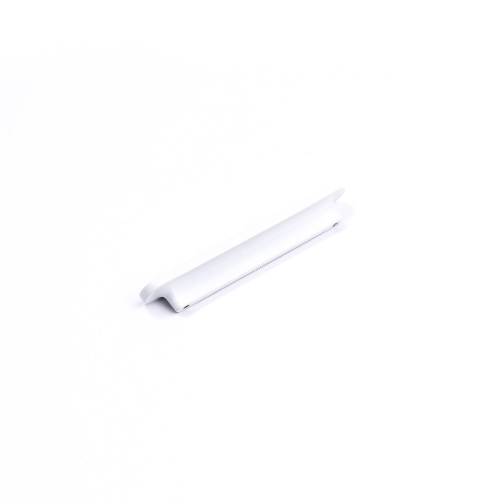 White Oval Profile Cabinet Pull - Imogen - Manovella