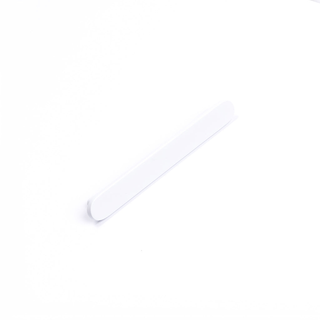 White Oval Profile Cabinet Pull - Imogen - Manovella