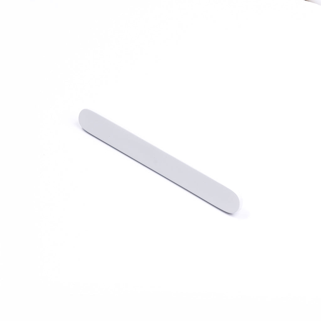 White Oval Profile Cabinet Pull - Imogen - Manovella