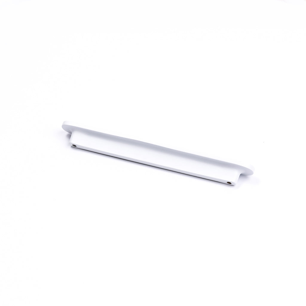 White Oval Profile Cabinet Pull - Imogen - Manovella
