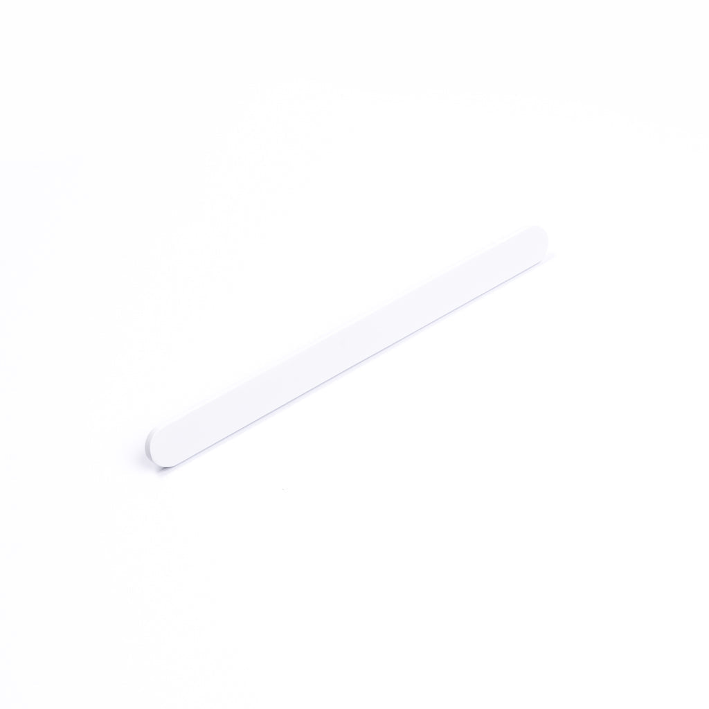 White Oval Profile Cabinet Pull - Imogen - Manovella
