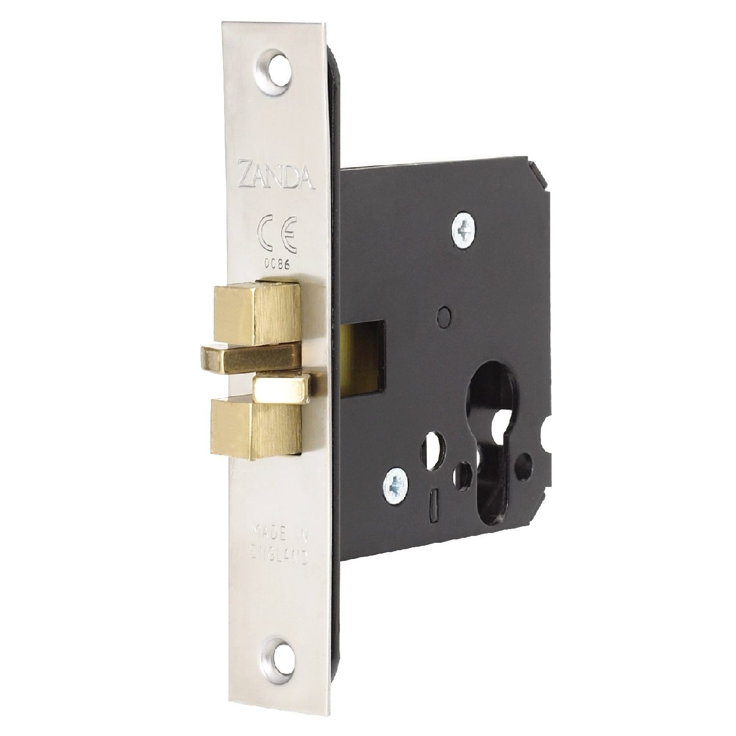 Sliding Door Mortice Lock - Claw Type - Multiple Finishs By Zanda
