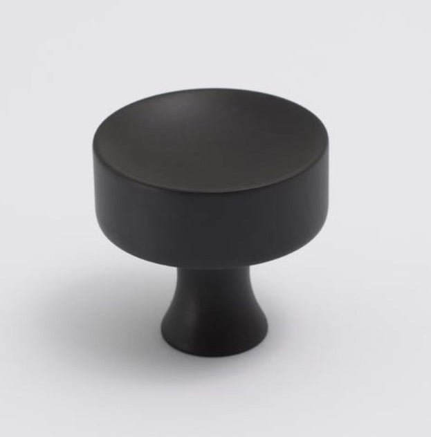 Atticus Knob - Blackest Black By Hepburn - Entry - Point - AKBLB - Hepburn Hardware