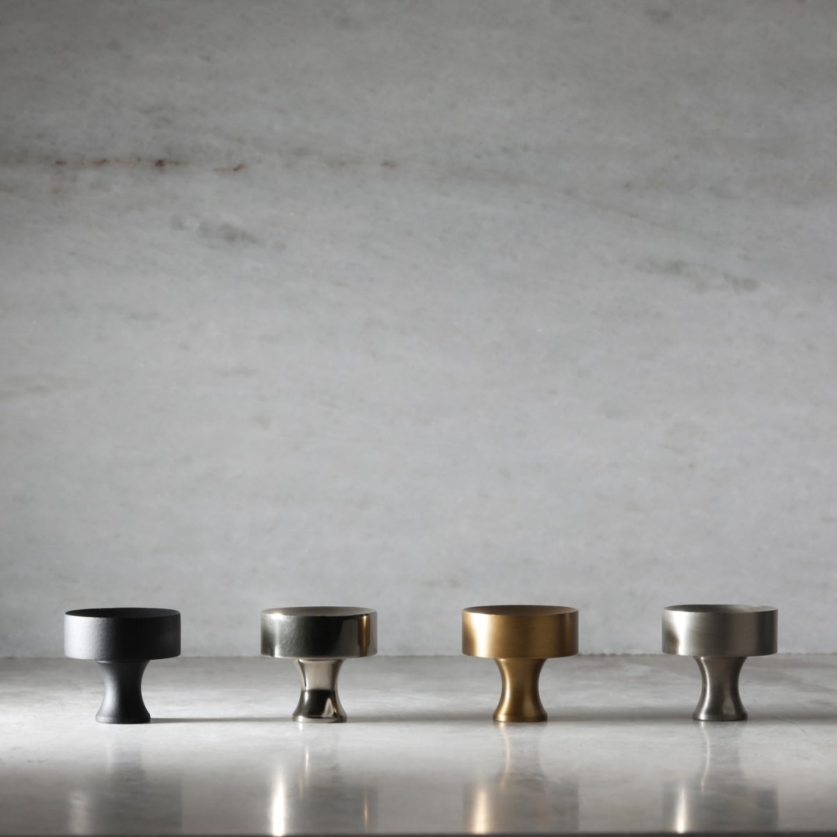 Atticus Knob - Burnished Brass By Hepburn - Entry - Point - AKBB - Hepburn Hardware