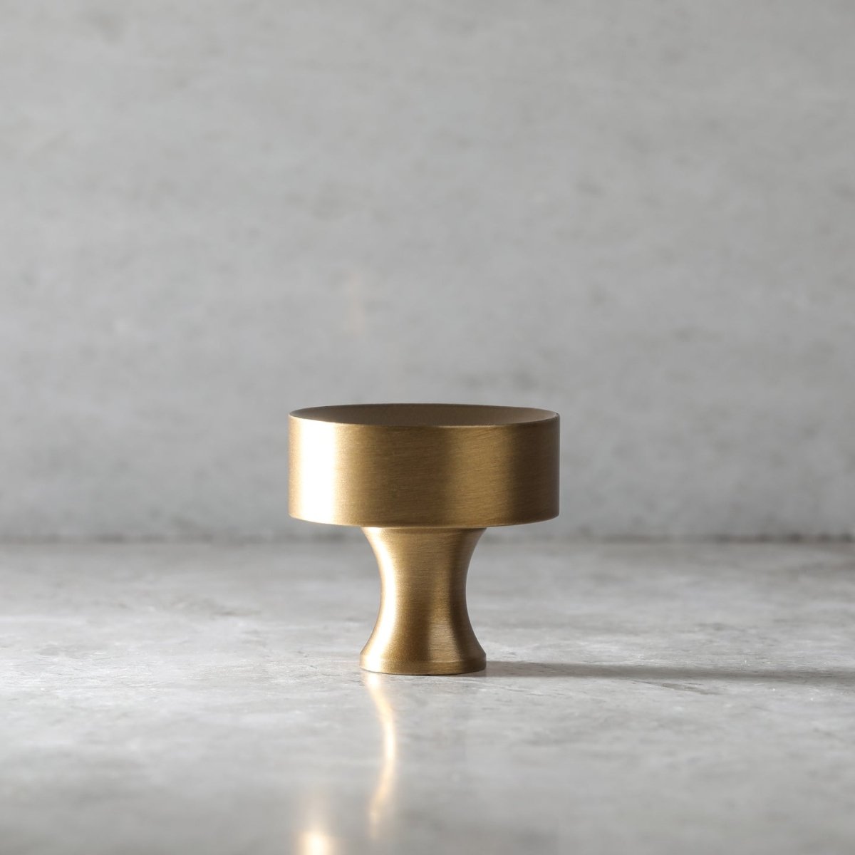 Atticus Knob - Burnished Brass By Hepburn - Entry - Point - AKBB - Hepburn Hardware