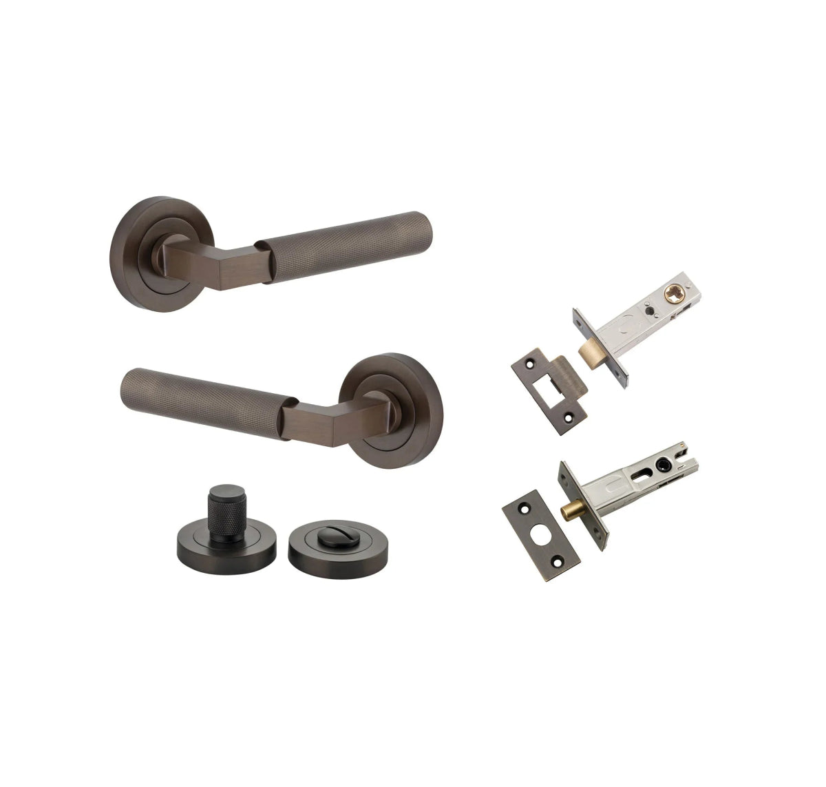 Brunswick Lever - Round Rose - Entry - Point - 0351KPRIV60 - Iver