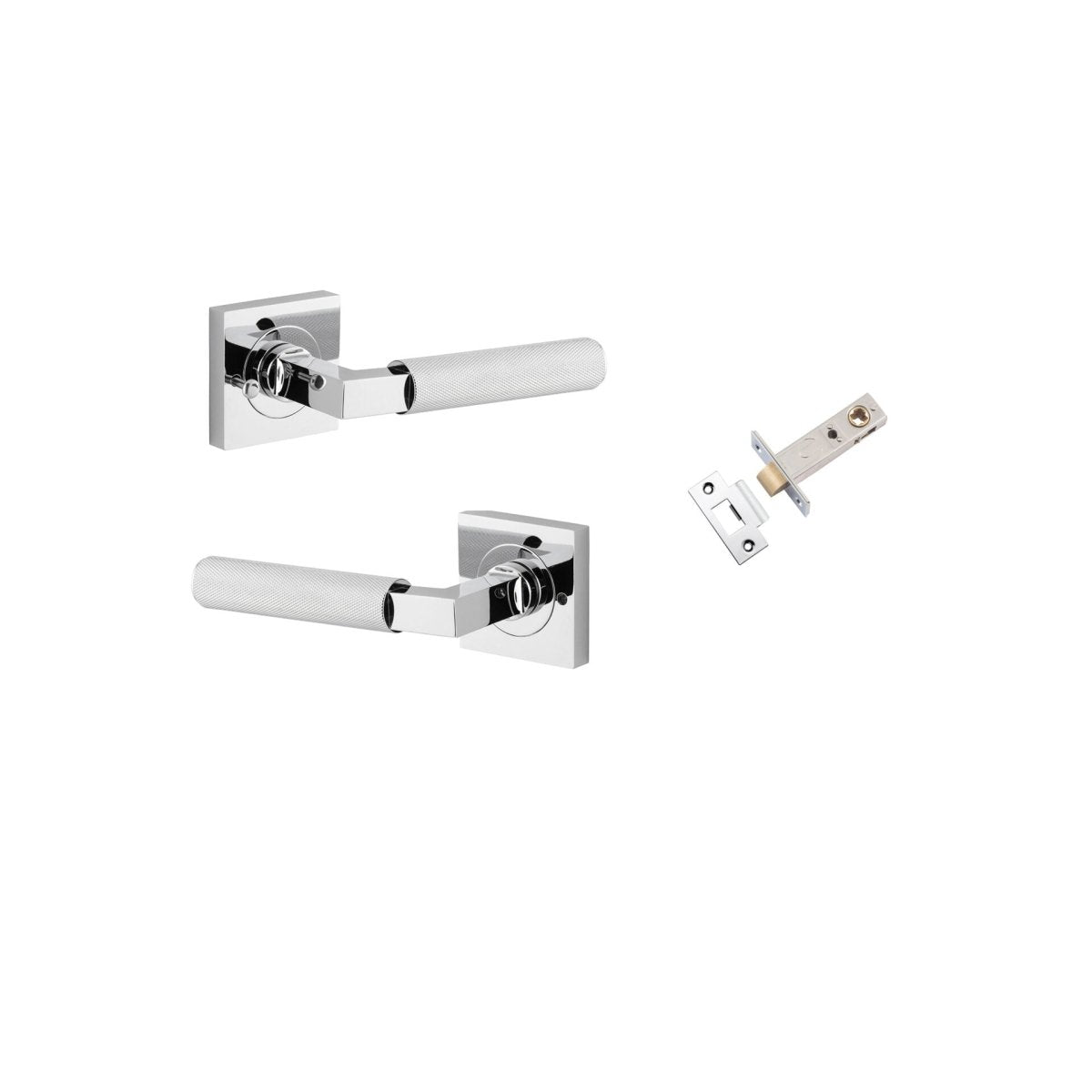 Brunswick Lever - Square Rose - Entry - Point - 0424KIBPRIV60 - Iver