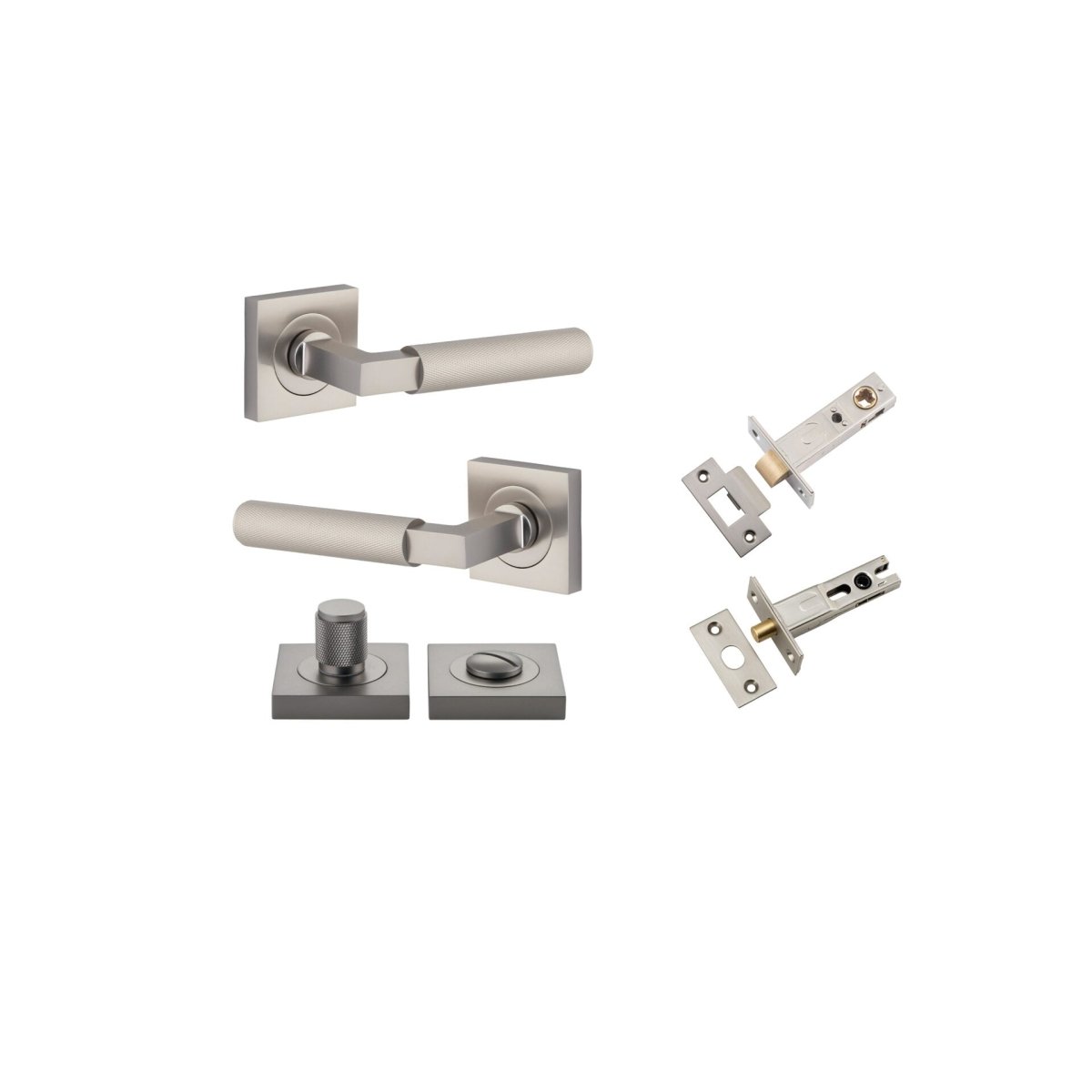Brunswick Lever - Square Rose - Entry - Point - 0429KPRIV60 - Iver