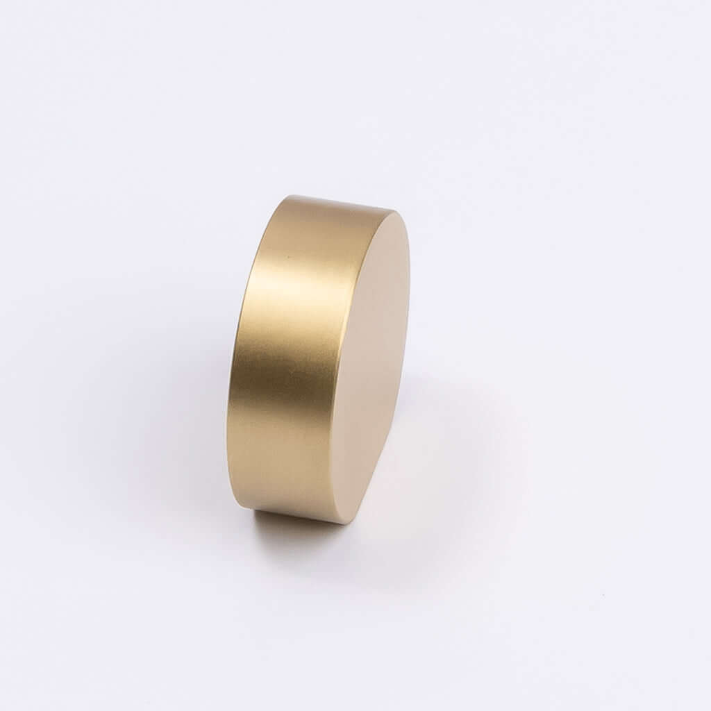 Brushed Brass Disc Cabinet Knob - Katherina - Manovella - Entry - Point - CABKAT32BB - Manovella