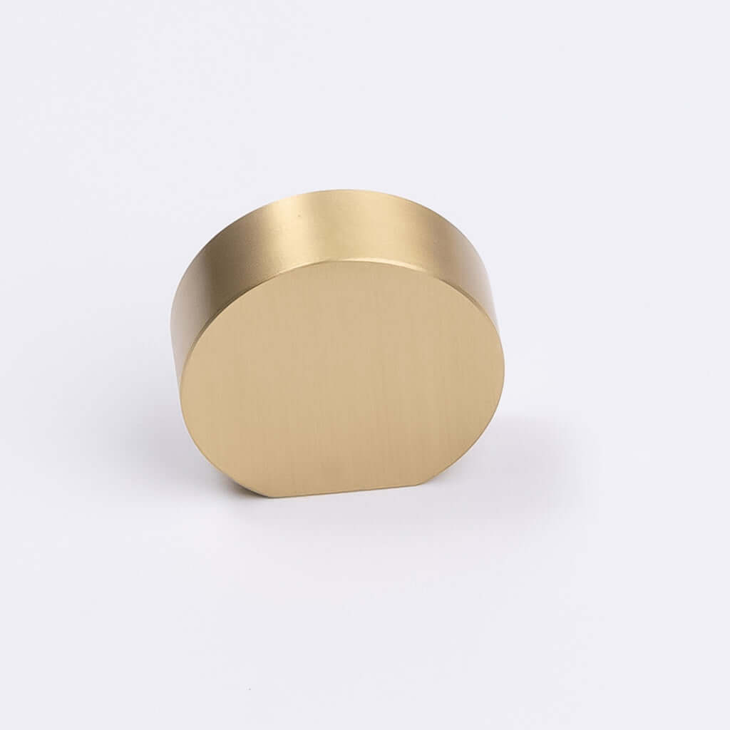 Brushed Brass Disc Cabinet Knob - Katherina - Manovella - Entry - Point - CABKAT32BB - Manovella