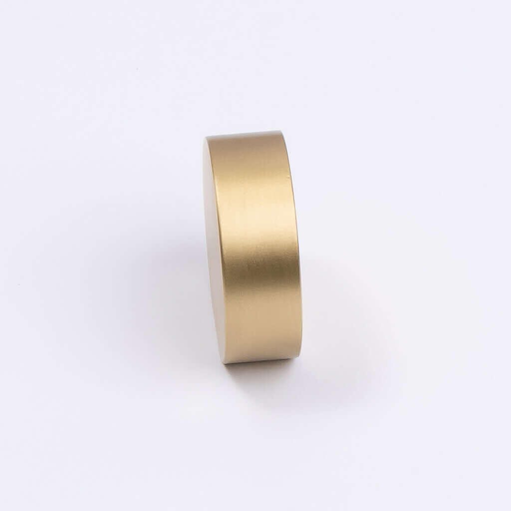 Brushed Brass Disc Cabinet Knob - Katherina - Manovella - Entry - Point - CABKAT32BB - Manovella