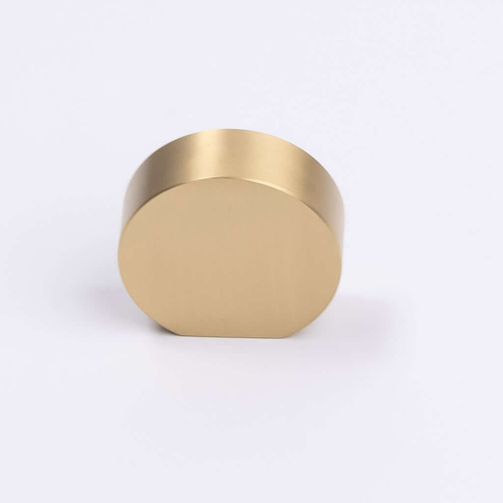 Brushed Brass Disc Cabinet Knob - Katherina - Manovella - Entry - Point - CABKAT32BB - Manovella