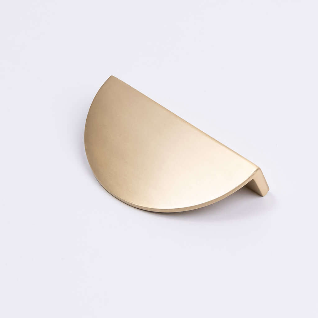 Brushed Brass Half Moon Cabinet Pull - Iris - Manovella - Entry - Point - CABIRI100BB - Manovella