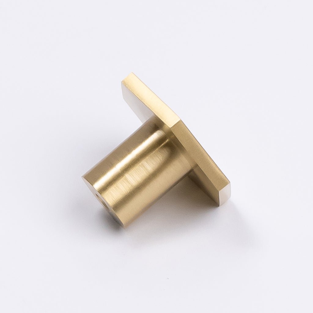 Brushed Brass Hexagonal Cabinet Knob - Rosalind - Manovella - Entry - Point - CABROS32BB - Manovella