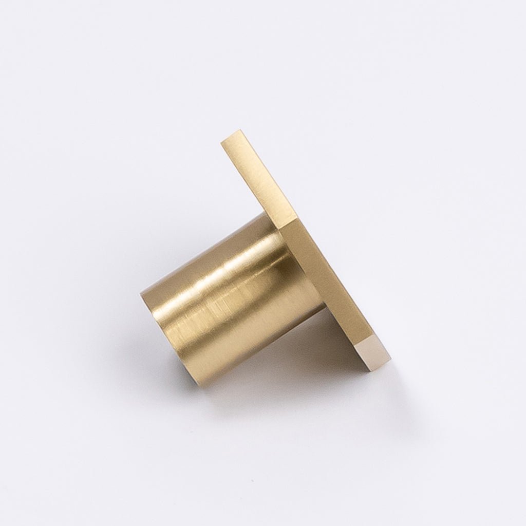 Brushed Brass Hexagonal Cabinet Knob - Rosalind - Manovella - Entry - Point - CABROS32BB - Manovella