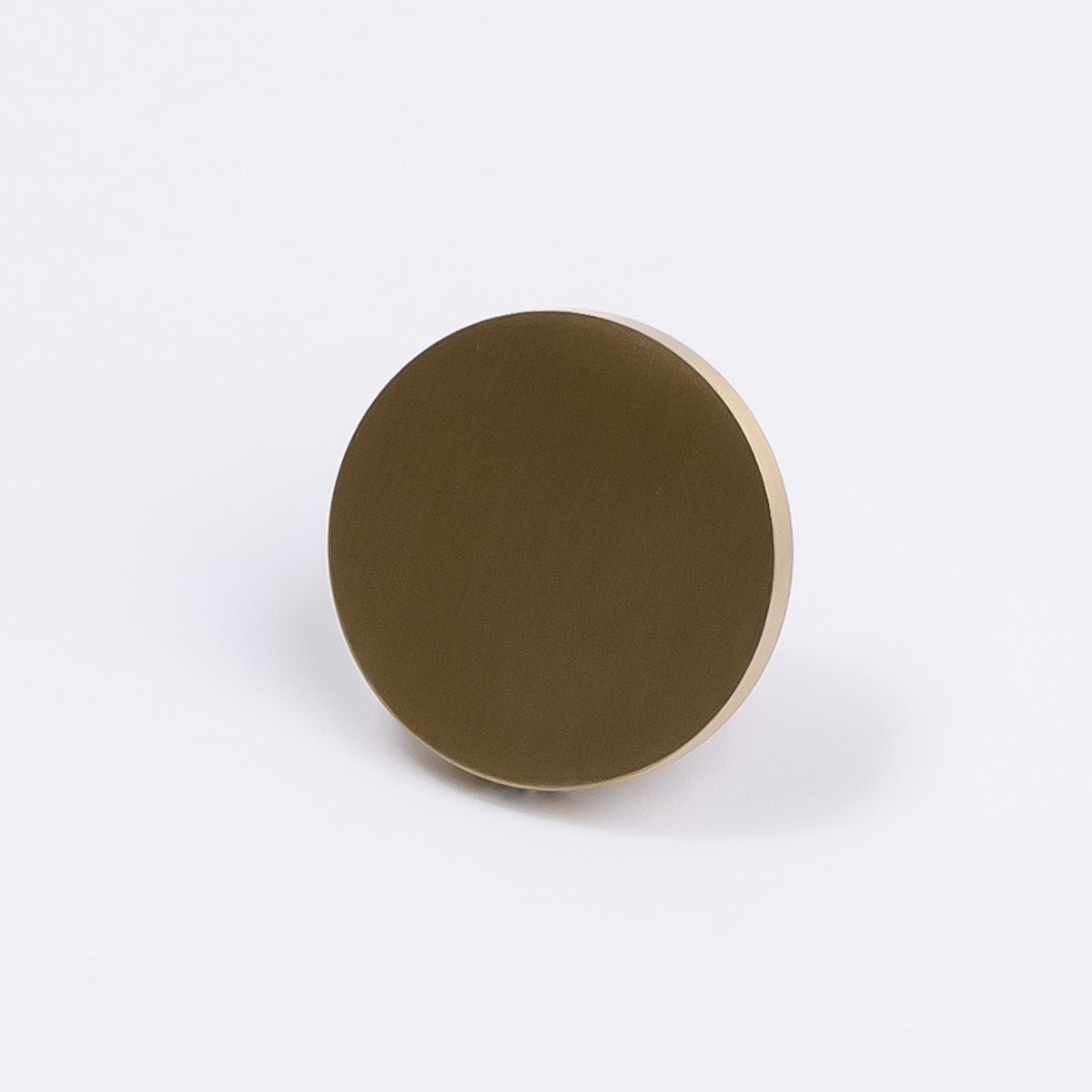Brushed Brass Round Profile Cabinet Knob - Olivia - Manovella - Entry - Point - CABOLI33BB - Manovella