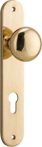 Cambridge Knob - Oval Backplate - Entry - Point - 10334E85 - Iver