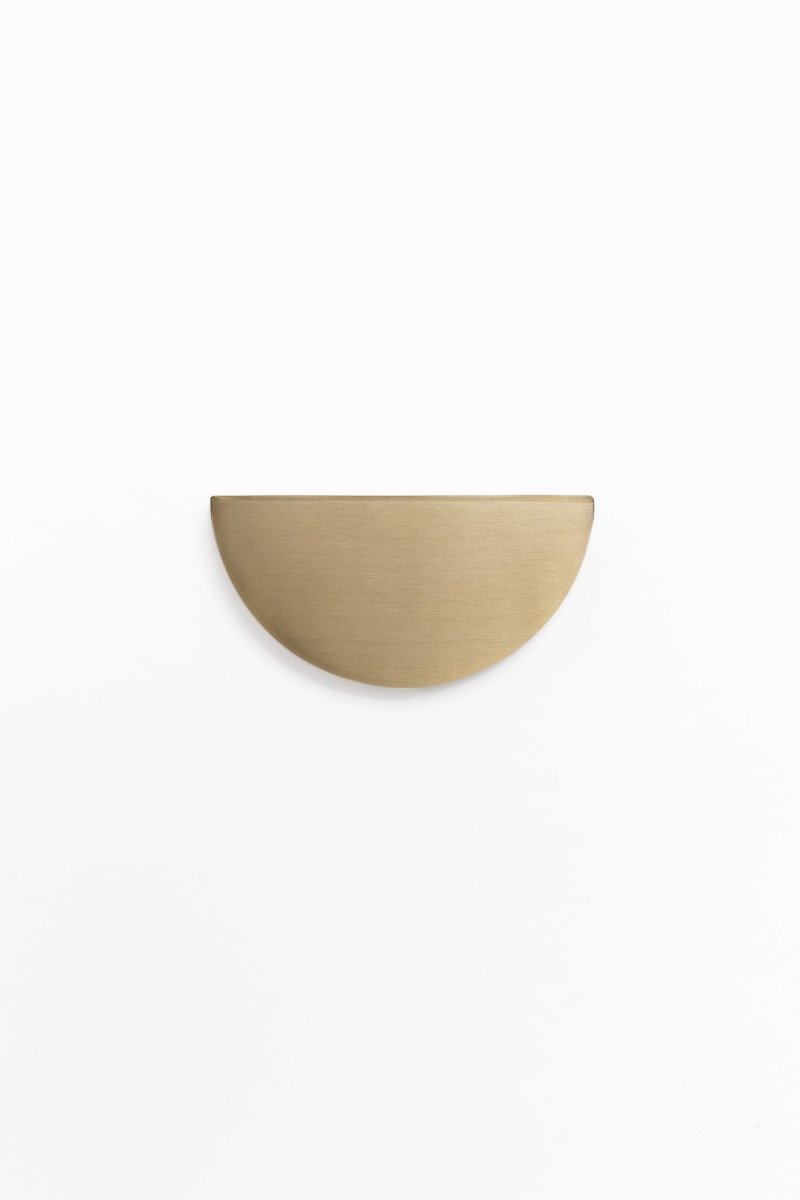 Celeste Half Moon Brass Cabinetry Pull - Little Swagger - Entry - Point - Celeste - AB - 64 - Little Swagger