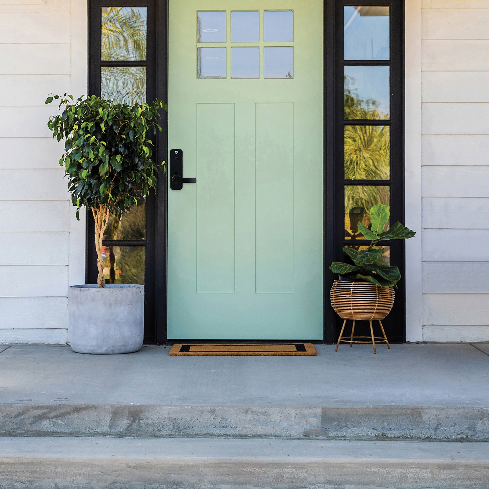 Yale Unity Entrance Lock + Key Pad + Wifi Connect - Black