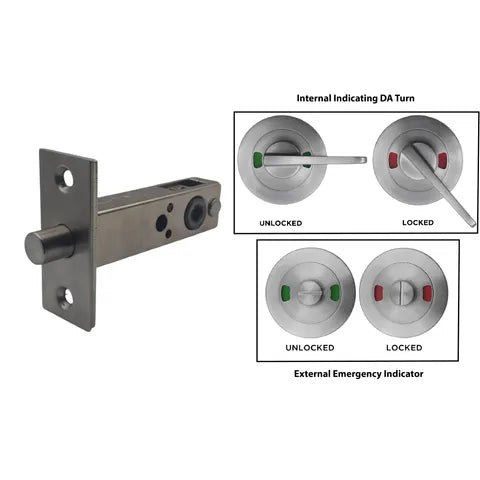 Round Rose BOLT KIT7 (INDICATING PRIVACY) - Incl. Furniture & Bolt - Lockton