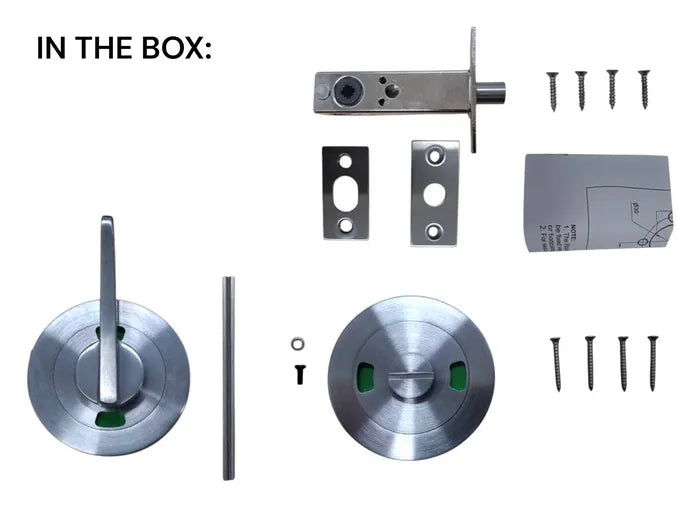 Round Rose BOLT KIT7 (INDICATING PRIVACY) - Incl. Furniture & Bolt - Lockton