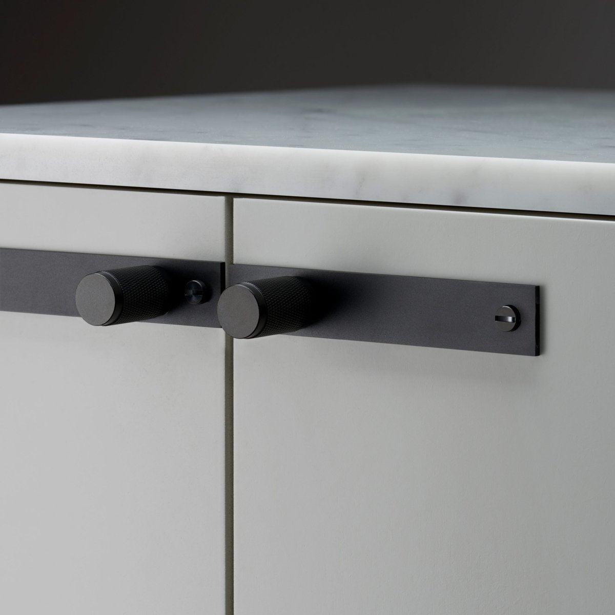 Furniture Knob | Plate | Cross | By Buster + Punch - Entry - Point - UK - KP - BL - A - Buster + Punch