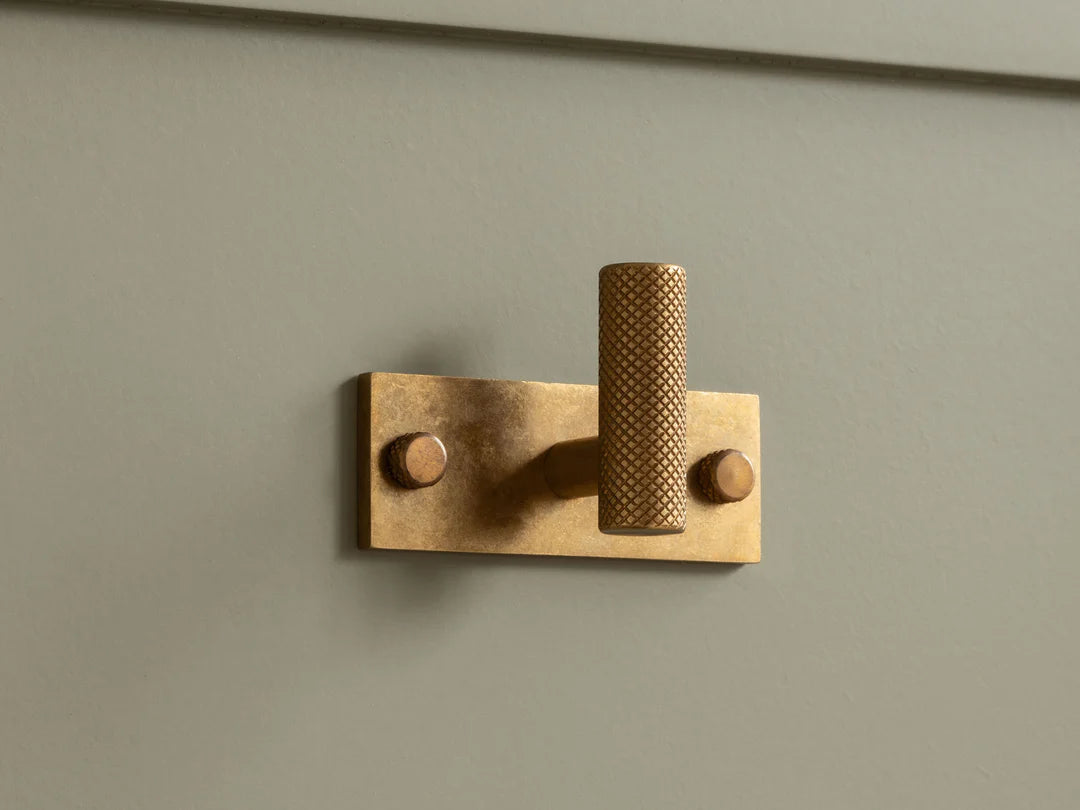 MIX Diamond Knurled Single Horizontal Wall Hook By Armac Maretin