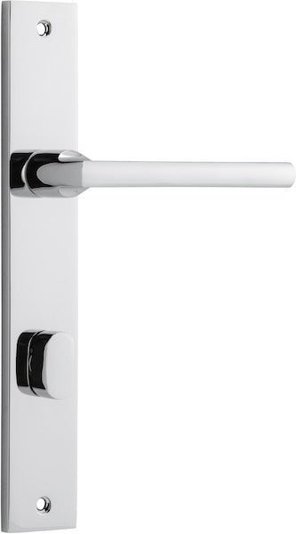 IVER Baltimore Solid Brass Rectangular Backplate Door Handle – Multiple Finishes Available - Entry - Point - 11702P85 - Iver