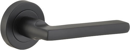 IVER Baltimore Solid Brass Round Rose Door Handle – Multiple Finishes Available - Entry - Point - 9213 - Iver