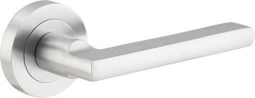 IVER Baltimore Solid Brass Round Rose Door Handle – Multiple Finishes Available - Entry - Point - 9215 - Iver