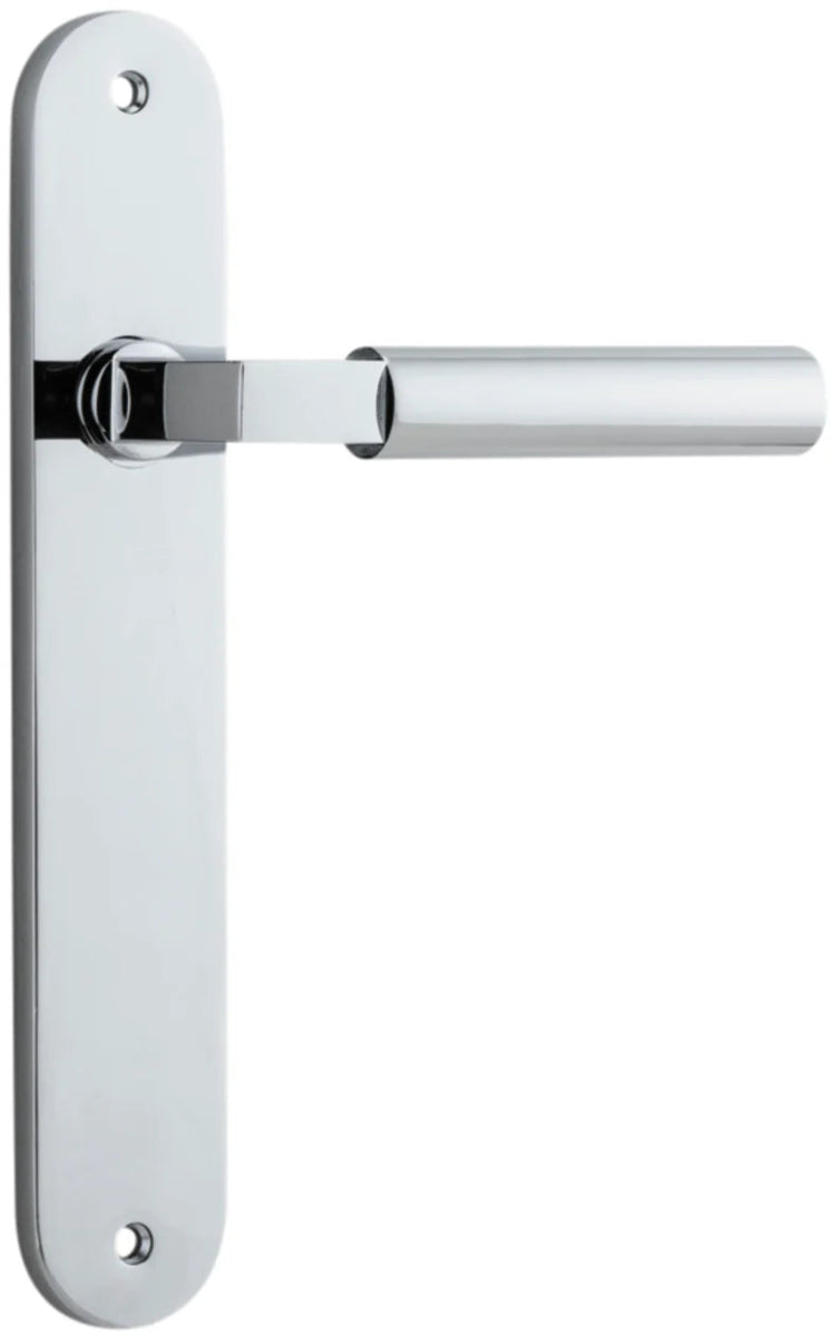 IVER Berlin Solid Brass Oval Plate Door Handle – Multiple Finishes Available - Entry - Point - 11766 - Iver
