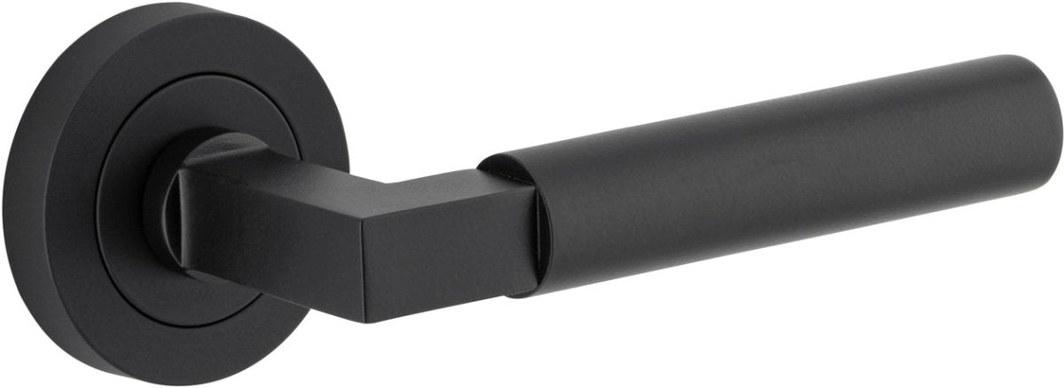 IVER Berlin Solid Brass Round Rose Door Handle – Multiple Finishes Available - Entry - Point - 0343 - Iver